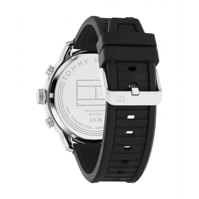 Zegarek Tommy Hilfiger Męski Decker Kwarcowy Analogowy 1792074 44mm Stal Nierdzewna Niebieska Tarcza