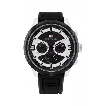 Zegarek Tommy Hilfiger Męski Decker Kwarcowy Analogowy 1792074 44mm Stal Nierdzewna Niebieska Tarcza
