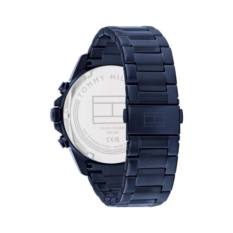 Zegarek Tommy Hilfiger Decker Męski Kwarcowy 1710652 46mm Niebieska Tarcza Stal Szlachetna