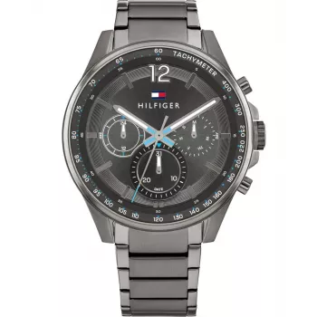 Zegarek Tommy Hilfiger Decker Męski Kwarcowy 1791975 44 mm Niebieska Tarcza Stalowa Siatka