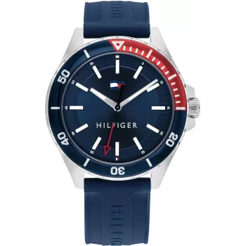 Zegarek Tommy Hilfiger Decker Męski Kwarcowy 1792009 43mm Niebieska Tarcza Stal Szlachetna