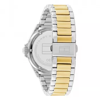 Zegarek Tommy Hilfiger Decker Quartz 1792013 43mm Niebieska Tarcza Brązowa Skóra