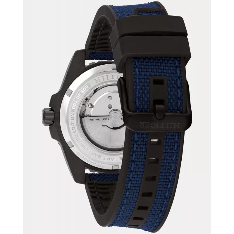 Zegarek Tommy Hilfiger Decker Męski Kwarcowy 1792160 42mm Stal Nierdzewna Niebieska Tarcza