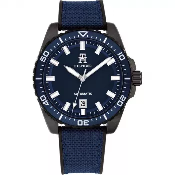 Zegarek Tommy Hilfiger Decker Męski Kwarcowy 1792160 42mm Stal Nierdzewna Niebieska Tarcza
