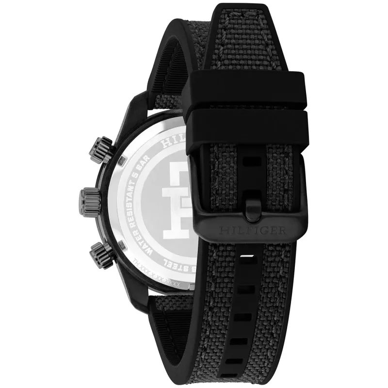 Zegarek Tommy Hilfiger Decker Quartz 1792182 41mm Niebieska Tarcza Brązowa Skóra
