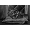 Zegarek Tommy Hilfiger Decker męski kwarcowy 44mm stal nierdzewna niebieska tarcza brązowa skóra
