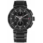 Zegarek Tommy Hilfiger Decker męski kwarcowy 44mm stal nierdzewna niebieska tarcza brązowa skóra