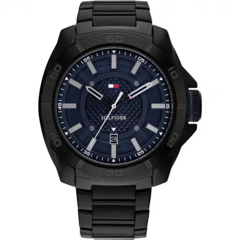 Tommy Hilfiger Męski Zegarek Kwarcowy Analogowy 1792139 49mm Niebieski Silikon
