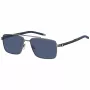 Okulary przeciwsłoneczne Tommy Hilfiger TH-2078-S-R80 dla mężczyzn - czarna oprawka, szare szkła 58/16/145 mm
