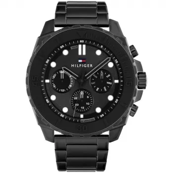 Zegarek męski TOMMY HILFIGER 1710690 49mm Niebieski Silikon Stal nierdzewna Kwarc