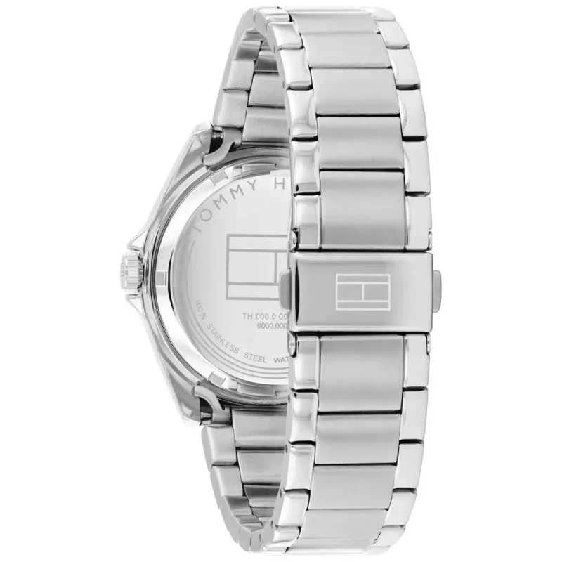 Zegarek męski Tommy Hilfiger 1710718 39mm Niebieska tarcza Brązowy pasek skórzany