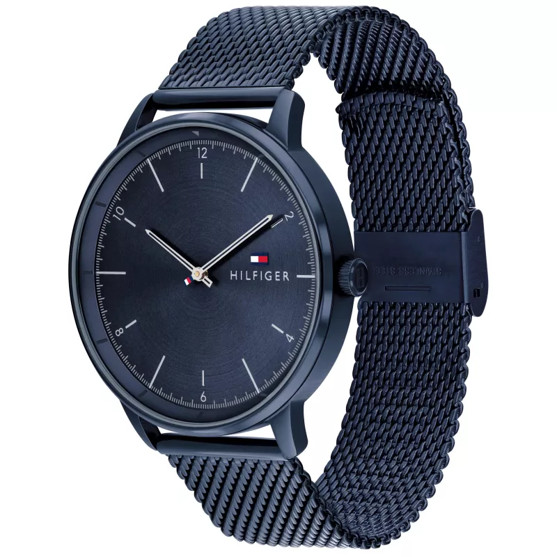 Zegarek męski Tommy Hilfiger 1791841 43mm Stal nierdzewna Niebieska tarcza