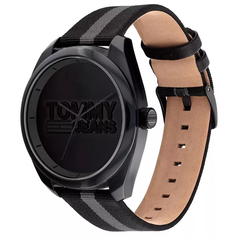 Zegarek męski Tommy Hilfiger 1792039 45 mm Niebieska tarcza Brązowa skóra