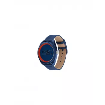 Zegarek męski Tommy Hilfiger 1792041 45 mm Niebieska tarcza Brązowy pasek skórzany