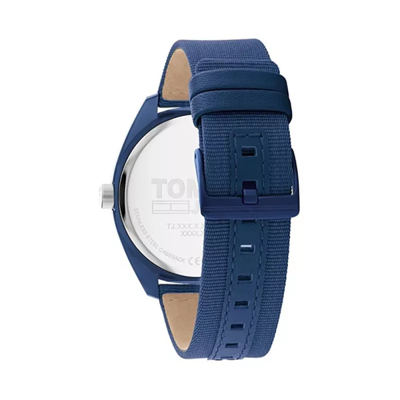 Zegarek męski Tommy Hilfiger 1792041 45 mm Niebieska tarcza Brązowy pasek skórzany