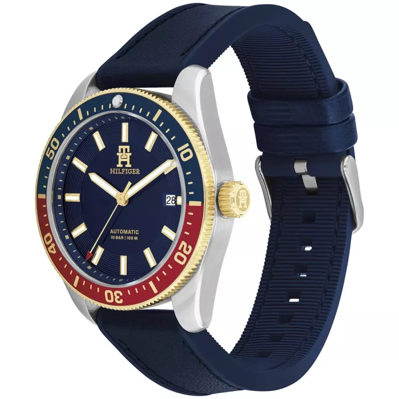 Zegarek męski Tommy Hilfiger 1792141 40mm Stal nierdzewna Niebieska tarcza