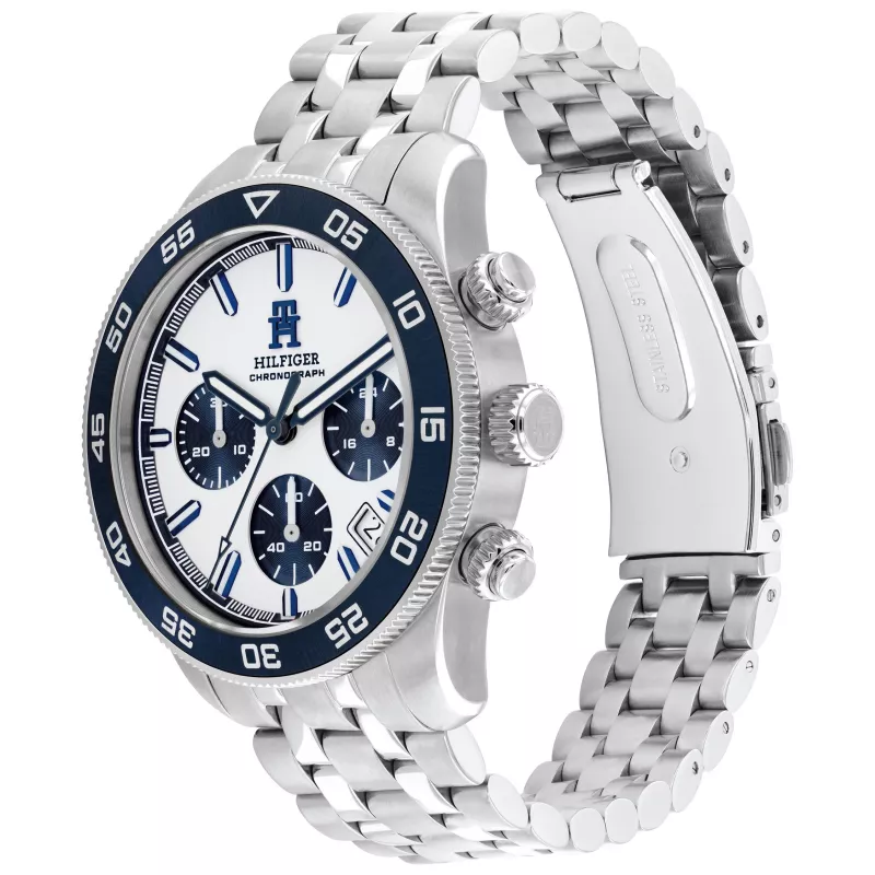 Zegarek męski Tommy Hilfiger 1792157 41mm Niebieska tarcza Brązowa skóra