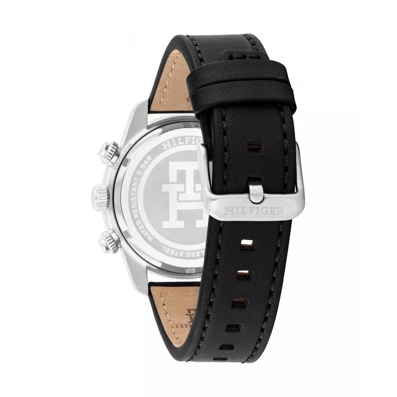 Zegarek męski Tommy Hilfiger 1792162 41mm Stal nierdzewna Niebieska tarcza Brązowa skóra