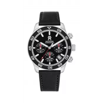 Zegarek męski Tommy Hilfiger 1792162 41mm Stal nierdzewna Niebieska tarcza Brązowa skóra