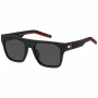TOMMY HILFIGER TH-1976-S-BLX Okulary przeciwsłoneczne męskie, czarna oprawka, szare szkła, 52/19/145 mm