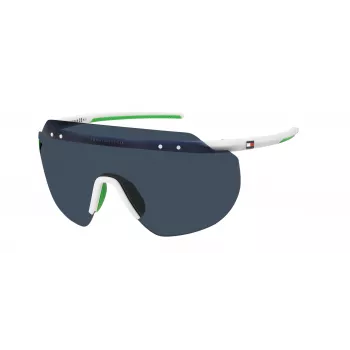 Okulary przeciwsłoneczne Tommy Hilfiger TH1804S07RKU dla mężczyzn - czarna oprawka, szare szkła 99/01/140 mm