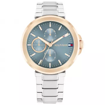 Tommy Hilfiger Unisex Watch 1782754 38mm Stainless Steel Leather Blue