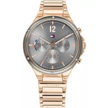 Zegarek Tommy Hilfiger Damski 1782277 Kwarcowy 38mm Srebrny Stal nierdzewna Mesh