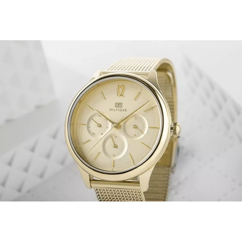 Zegarek Tommy Hilfiger 1782458 Kwarcowy Analogowy 38mm Srebrny Stal Nierdzewna