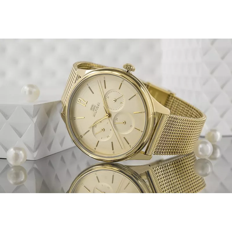 Zegarek Tommy Hilfiger 1782458 Kwarcowy Analogowy 38mm Srebrny Stal Nierdzewna