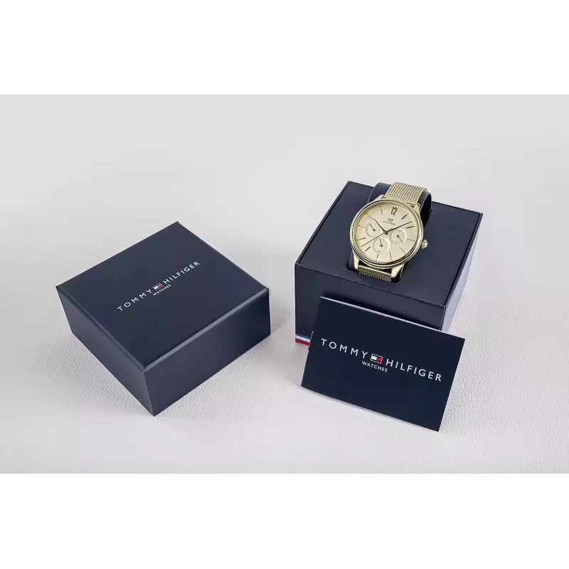 Zegarek Tommy Hilfiger 1782458 Kwarcowy Analogowy 38mm Srebrny Stal Nierdzewna