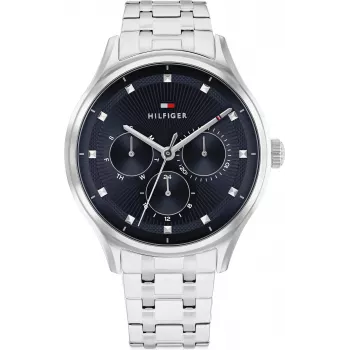 Zegarek Tommy Hilfiger Ari dla kobiet, kwarcowy, analogowy, 38 mm, srebrna stal nierdzewna 1782749