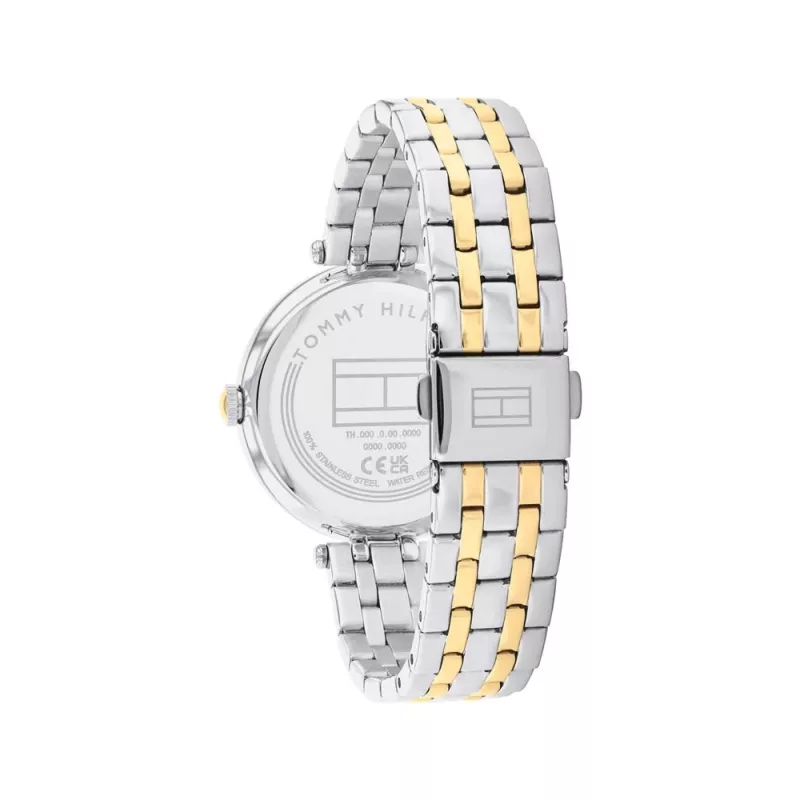Zegarek Tommy Hilfiger Blake 1782760 dla kobiet, kwarcowy, analogowy, 34 mm, srebrny, stal nierdzewna, siateczka