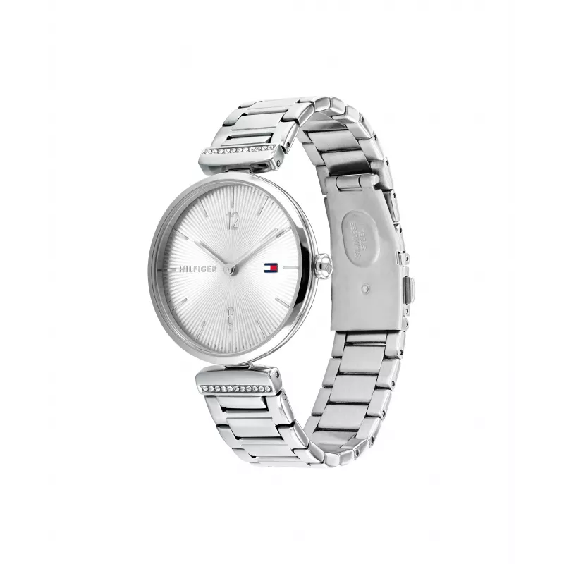 Zegarek Tommy Hilfiger Blake dla kobiet kwarcowy 32mm srebrny ze stali nierdzewnej mesh