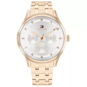 Zegarek Tommy Hilfiger Pippa damski kwarcowy analogowy 38mm srebrny stal nierdzewna 1782752