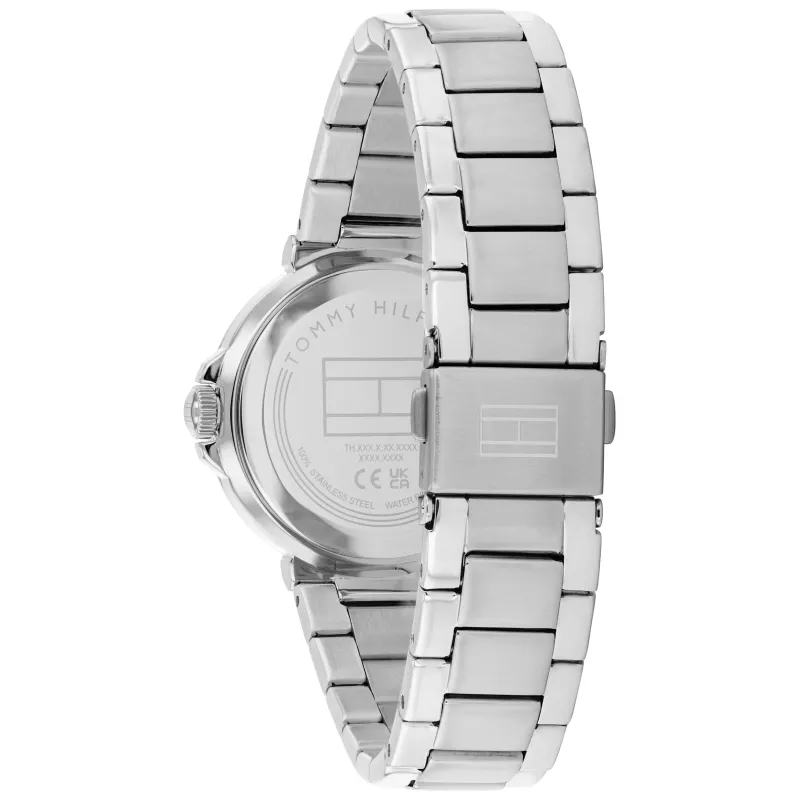 Zegarek Tommy Hilfiger Pippa Kwarcowy Damski 1782777 34mm Srebrna Stal Nierdzewna Siatka