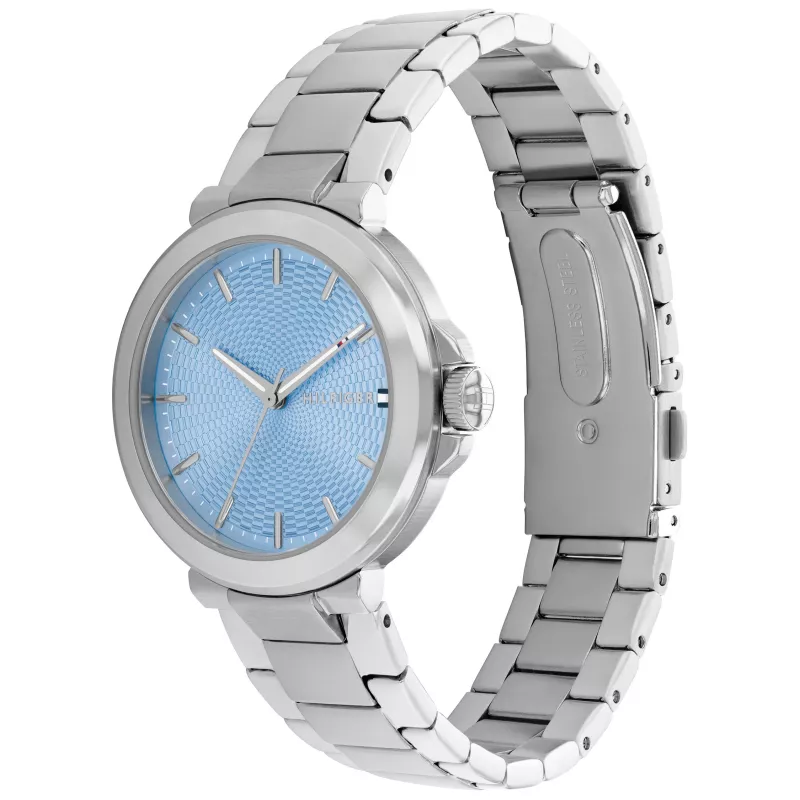 Zegarek Tommy Hilfiger Pippa Kwarcowy Damski 1782777 34mm Srebrna Stal Nierdzewna Siatka