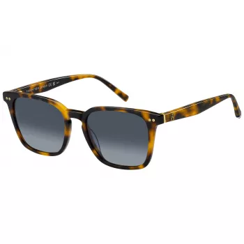 TOMMY HILFIGER Okulary przeciwsłoneczne damskie TH-2158-S-086 Havana Brązowe Kwadratowe Acetat 52mm