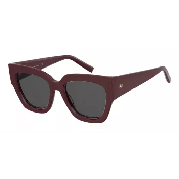 TOMMY HILFIGER Okulary przeciwsłoneczne damskie TH-2223-S-LHF 53/19/140 mm Czarny octan Szary poliwęglan UV400
