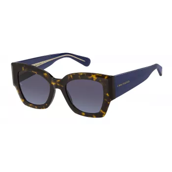 Okulary przeciwsłoneczne Tommy Hilfiger damskie TH-1862-S-086 Cat Eye - Dark Havana / Brązowy gradient
