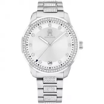 Zegarek damski TOMMY HILFIGER 1782757 (36mm) - Srebrna siateczka stalowa
