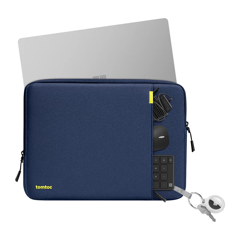 TOMTOC Defender-A13 Laptop Sleeve + 14 Case Set (Navy Blue)