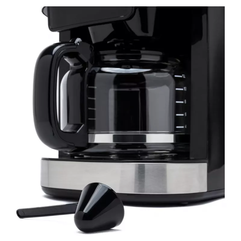 Tornado TCM1025A-GS Ekspres ciśnieniowy do kawy z młynkiem, 1.25L, 1000W, stal nierdzewna/czarny