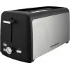 Toster Tornado TTA-7402-GS - 2 kromki, 1400W, z 7 poziomami opiekania, czarny/srebrny