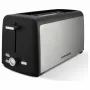 Toster Tornado TTA-7402-GS - 2 kromki, 1400W, z 7 poziomami opiekania, czarny/srebrny