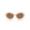 Okulary przeciwsłoneczne Tory Burch damskie TY7214U318173 Tortoise Acetate Brown Gradient 53mm