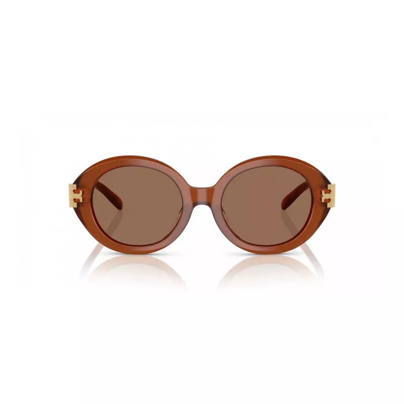 Okulary przeciwsłoneczne Tory Burch TY7210U dla kobiet, Havana Brown Gradient 52mm