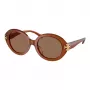 Okulary przeciwsłoneczne Tory Burch TY7210U dla kobiet, Havana Brown Gradient 52mm