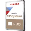 Toshiba N300 NAS 4TB wewnętrzny dysk twardy 3,5 cala SATA 6Gb/s 7200RPM 128MB Cache