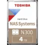 Toshiba N300 NAS 4TB wewnętrzny dysk twardy 3,5 cala SATA 6Gb/s 7200RPM 128MB Cache