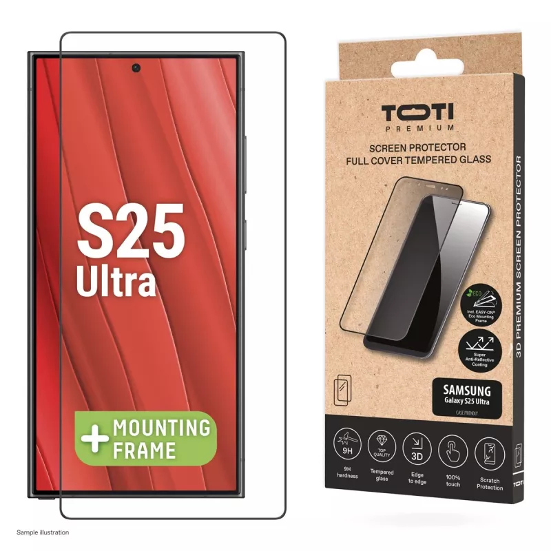 TOTI PREMIUM 3D hartowane szkło ochronne Full Cover do Samsung Galaxy S25 Ultra